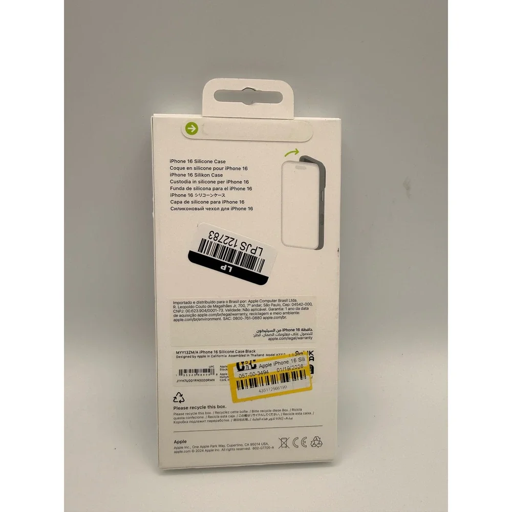 Apple Silicone Case iPhone 16 Black Excellent MagSafe
